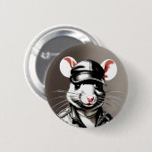 Rattenradknopf mit Ledergestänge Button (Vorne & Hinten)