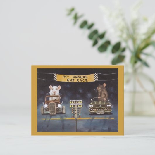 Rattenrasse Postkarte (Stehend Vorderseite)