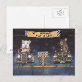 Rattenrasse Postkarte (Vorne/Hinten)