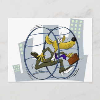 Rattenrennen Postkarte