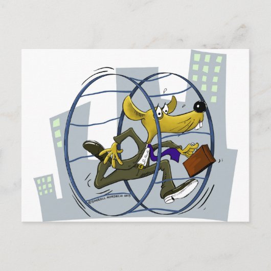 Rattenrennen Postkarte (Vorderseite)