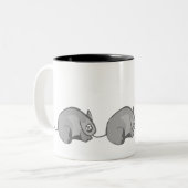 Rattenrente Zweifarbige Tasse (Vorderseite Links)