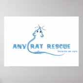 Rattenruhe - Blaues Logo Poster (Vorne)