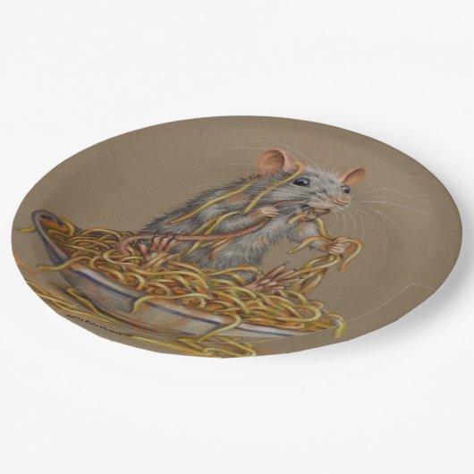 Rattenschüssel von Spaghettis KMCoriginals Pappteller (Schrägansicht)