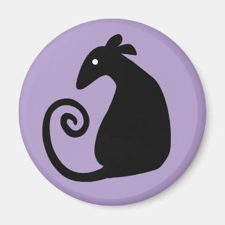 Rattensilhouette Magnet