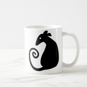 Rattensilhouette Tasse