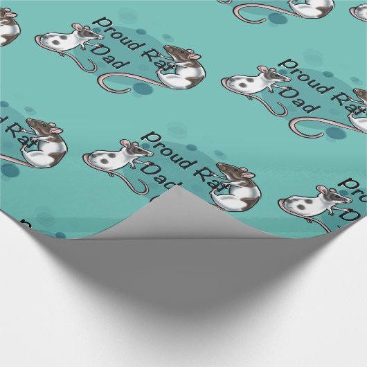 Rattenwackelpapier Geschenkpapier (Ecke)