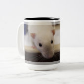 Rattie Kaffee-Zeit zwei tonte Tasse (Vorderseite Links)