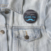 "Ratting baby Boy" - "Little He"-Genderoffenbarung Button (Beispiel)
