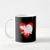 Rattitude Herz-Tasse Kaffeetasse (Links)