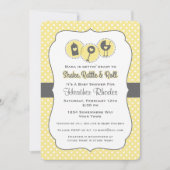 Rattle and Roll YEL Einladung (Vorderseite)