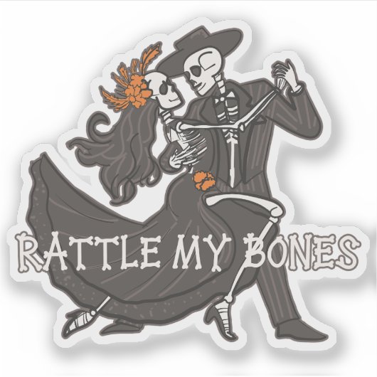 Rattle My Bones Aufkleber (Vorderseite)