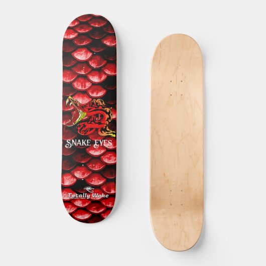 Rattle Snake Custom Skateboard Deck (Vorderseite)