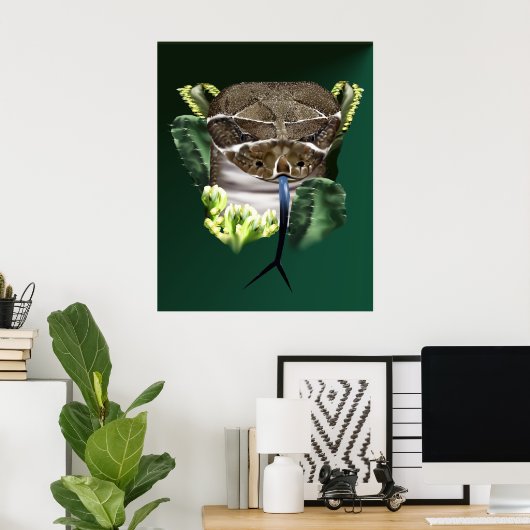 Rattle Snake Face Poster (Heimbüro)