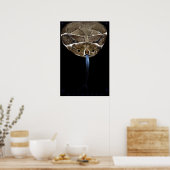 Rattle Snake Head Black Poster (Küche)