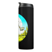 Rattle That Chains | Disk Golfing Skeleton Thermosbecher (Nach rechts gedreht)