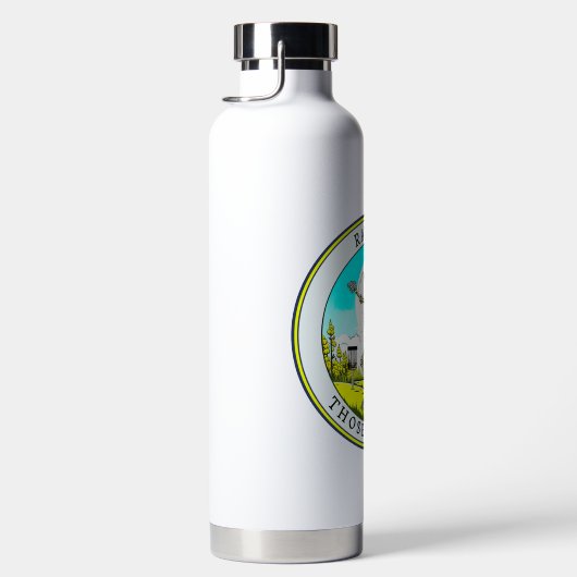 Rattle That Chains | Disk Golfing Skeleton Trinkflasche (Rechts)