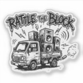 Rattle The Block Aufkleber (Vorderseite)