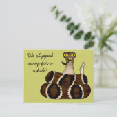 Rattler Postkarte (Stehend Vorderseite)