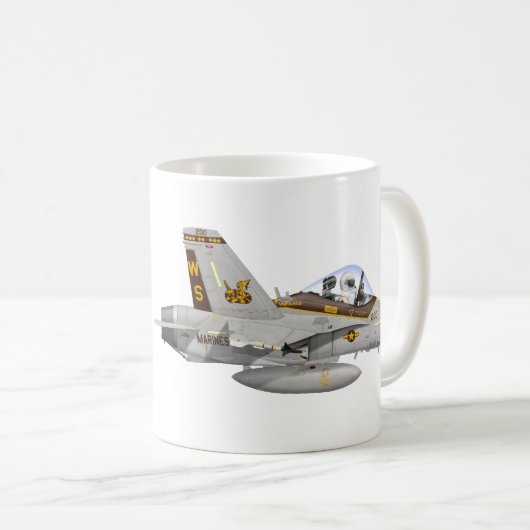 Rattlers-Tasse des TodVMFA323 Kaffeetasse (VorderseiteRechts)