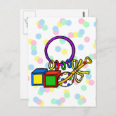 Rattles & Blocks Postkarte (Vorne/Hinten)