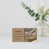 Rattlesnac-Visitenkarte Visitenkarte (Stehend Vorderseite)