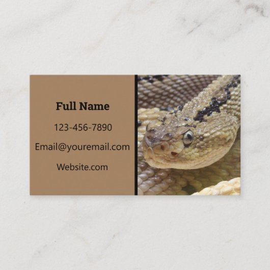 Rattlesnac-Visitenkarte Visitenkarte (Vorderseite)
