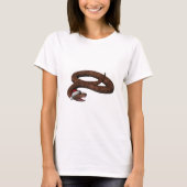 Rattlesnacht mit Weihnachtsmannmütze T-Shirt (Vorderseite)