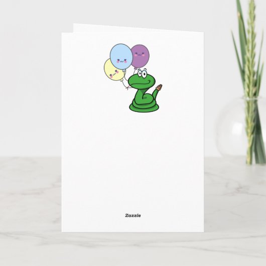 Rattlesnade mit alter Geburt Karte (Rückseite)