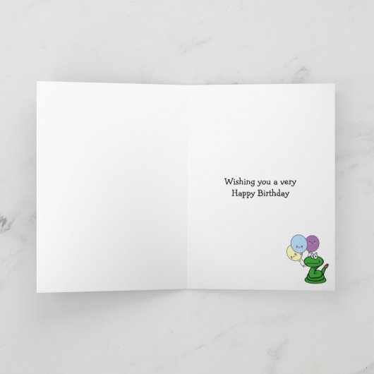 Rattlesnade mit alter Geburt Karte (Innenseite)