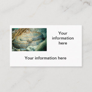 Rattlesnake Business Cards Visitenkarte