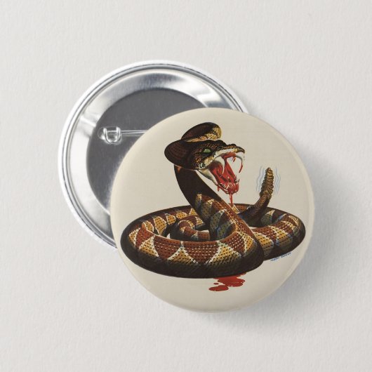 Rattlesnake Button (Vorne & Hinten)