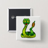 Rattlesnake Button (Vorne & Hinten)