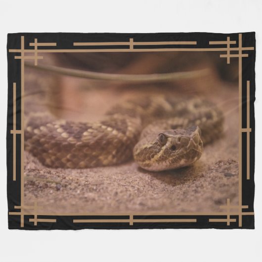 Rattlesnake Fleecedecke (Vorderseite (Horizontal))