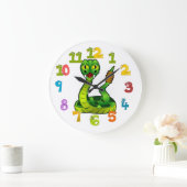 Rattlesnake Große Wanduhr (Zuhause)