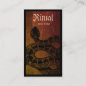 Rattlesnake Macabre Business Card Visitenkarte (Vorderseite)