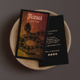 Rattlesnake Macabre Business Card Visitenkarte
