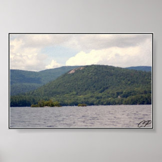 Rattlesnake Mountain and Squam Lake Fotograf Poster