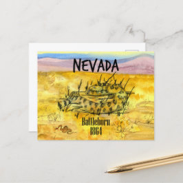 Rattlesnake Nevada Battleborn 1864 Wüstenberge Postkarte