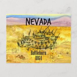 Rattlesnake Nevada Battleborn 1864 Wüstenberge Postkarte