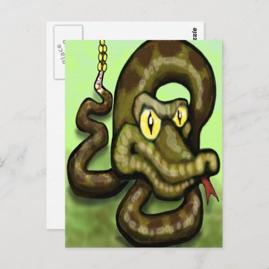 Rattlesnake Postkarte (Vorne/Hinten)