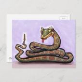 Rattlesnake Postkarte (Vorne/Hinten)
