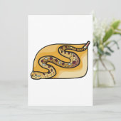 Rattlesnake Reptile Einladung (Stehend Vorderseite)