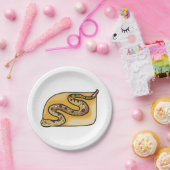 Rattlesnake Reptile Pappteller (Party)