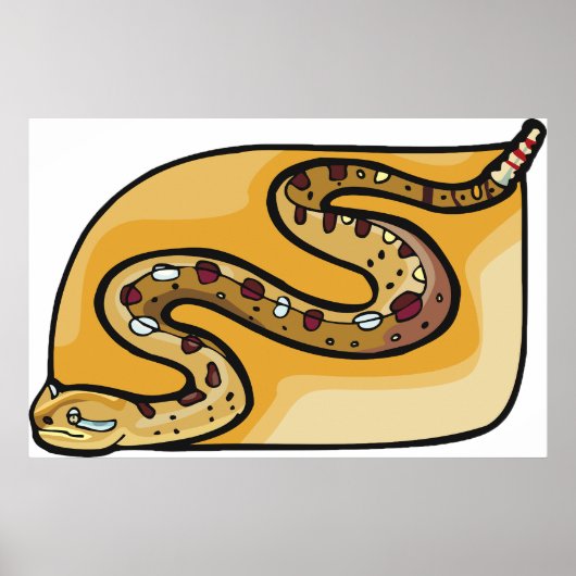 Rattlesnake Reptile Poster (Vorne)