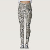 Rattlesnake Skin Muster Leggings (Vorderseite)