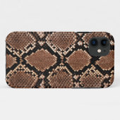 Rattlesnake Snake Skin Leather Imitate Case-Mate iPhone Hülle (Rückseite (Horizontal))