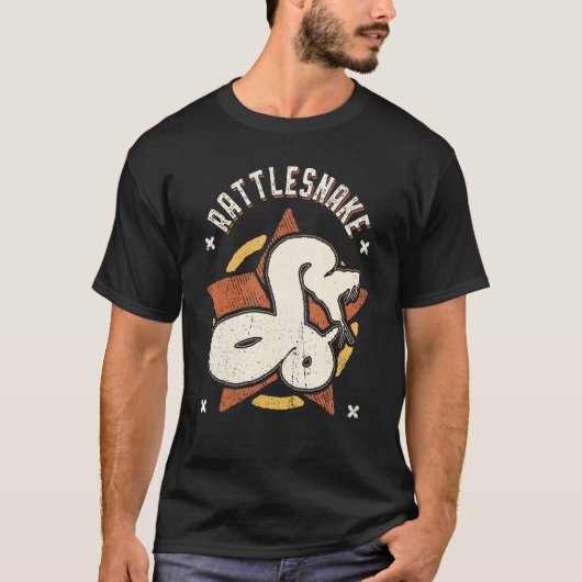 Rattlesnake Vintage Retro Classic Animal T-Shirt (Vorderseite)