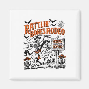 Rattlin' Bone Rodeo Western Cowboy Halloween Spook Magnet