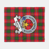Rattray Ancient Clan Abzeichen Tartan Kariert Fleecedecke (Vorderseite (Horizontal))